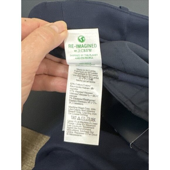 J.Crew Women's 8 Kallie Pant Navy NWT Straight Leg Inseam 28" - Picture 11 of 16